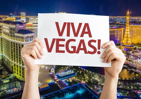Viva Vegas card — Stock Photo, Image