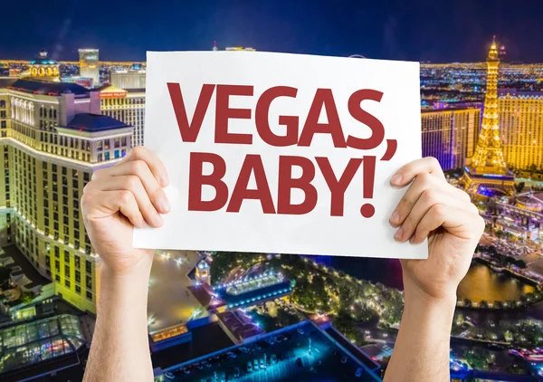 Vegas, querida! cartão — Fotografia de Stock