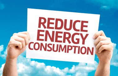 Reduce Energy Consumption card clipart