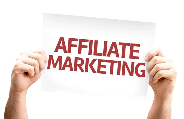 Affiliate marketingu kart — Zdjęcie stockowe