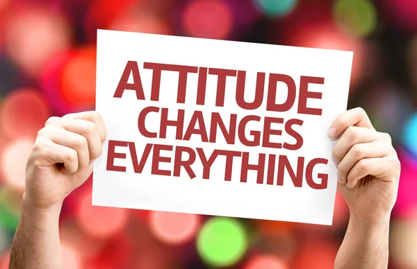 Attitude Changes Everything card — Stock Photo, Image