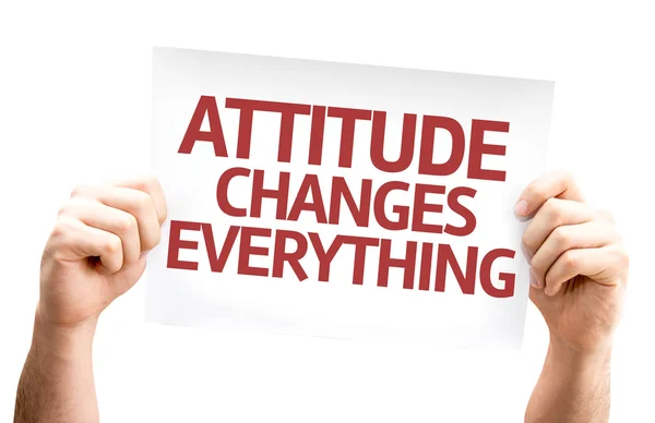 Einstellung ändert alles — Stockfoto