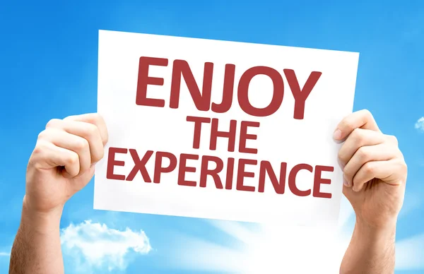 Enjoy the Experience card — Stock Photo, Image