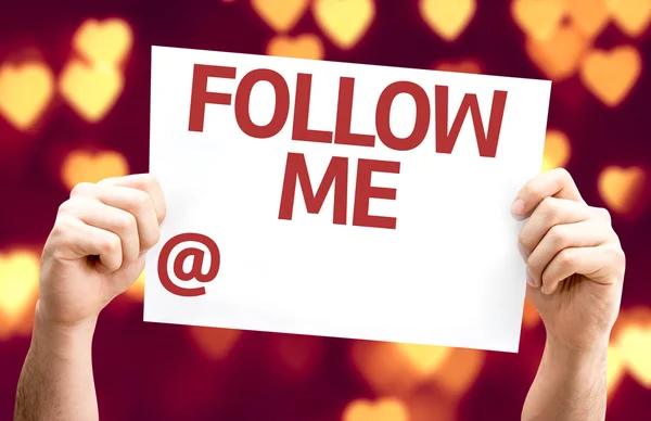 Follow Me card — Stock Photo, Image