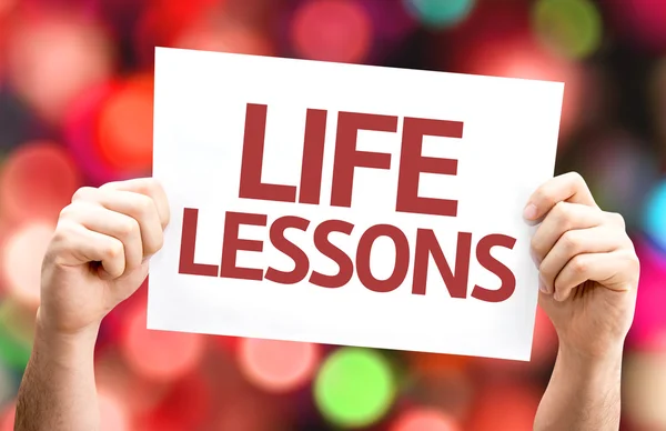 Life Lessons card — Stock Photo, Image