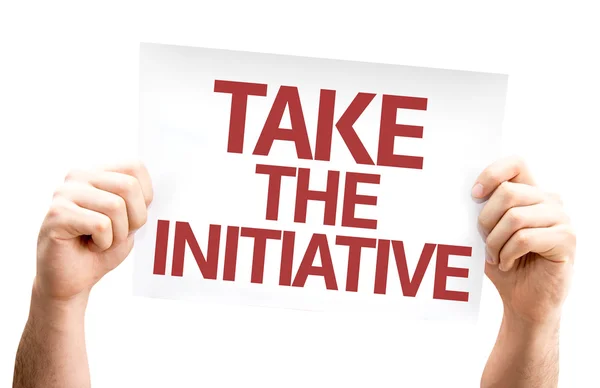 Take the Initiative card — Stock Photo, Image