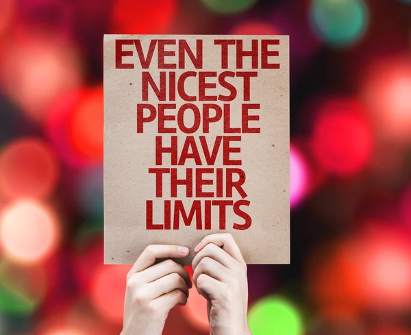 People Have Their Limits card — Stock Photo, Image