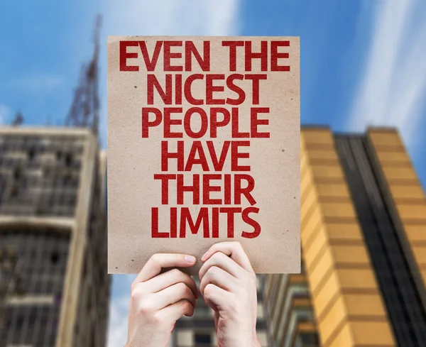 People Have Their Limits card — Stock Photo, Image