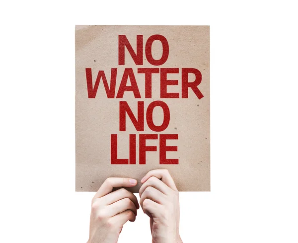 No hay ninguna tarjeta de agua sin vida — Foto de Stock