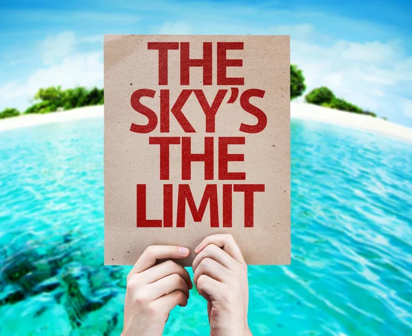 De Sky is The Limit kaart — Stockfoto