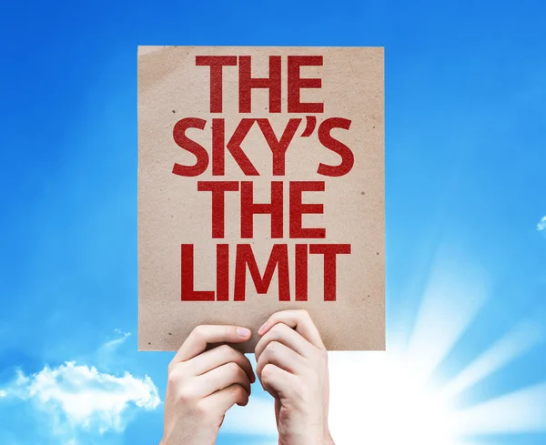 The Sky's The Limit card — Stock Photo, Image