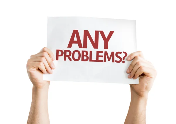 Any Problems? card — Stock Photo, Image