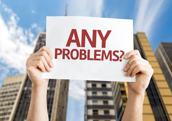 Any Problems? card — Stock Photo, Image