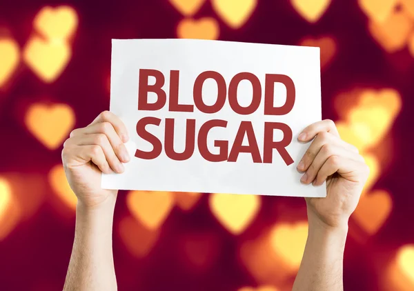 Blood Sugar card — Stock Photo, Image