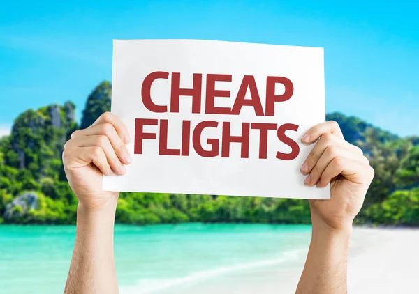 Cheap Flights card — Stock Photo, Image