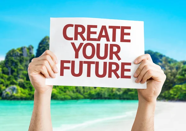 Crea tu tarjeta de futuro — Foto de Stock