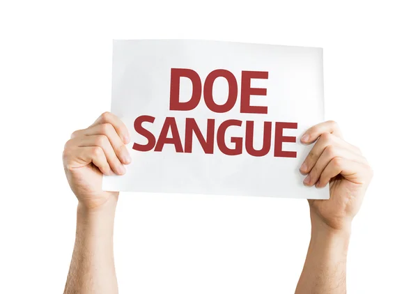 Donar Sangre (en portugués) — Foto de Stock