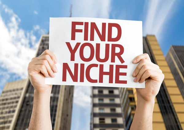 Your Niche kartı bulmak — Stok fotoğraf