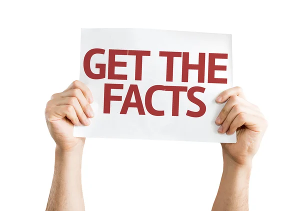 Get the Facts card — Stock Photo, Image