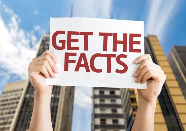 Get the Facts card — Stock Photo, Image