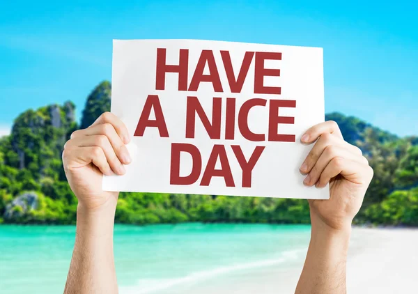 Avoir une carte Nice Day — Photo