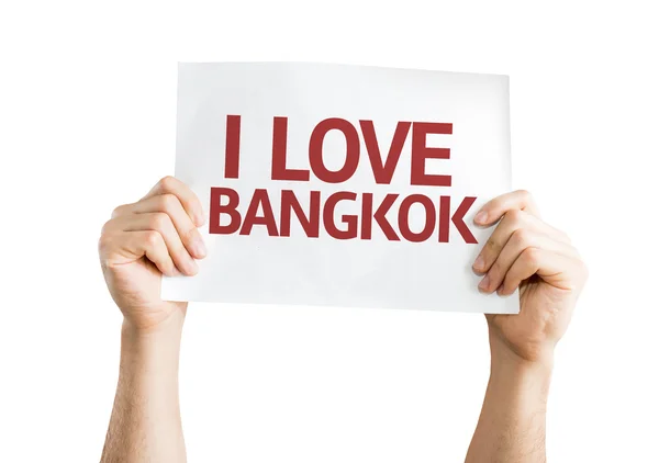 Ich liebe bangkok karte — Stockfoto