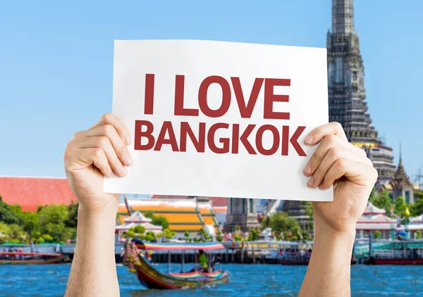 I Love Bangkok card — Stock Photo, Image