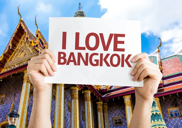 Ich liebe bangkok karte — Stockfoto