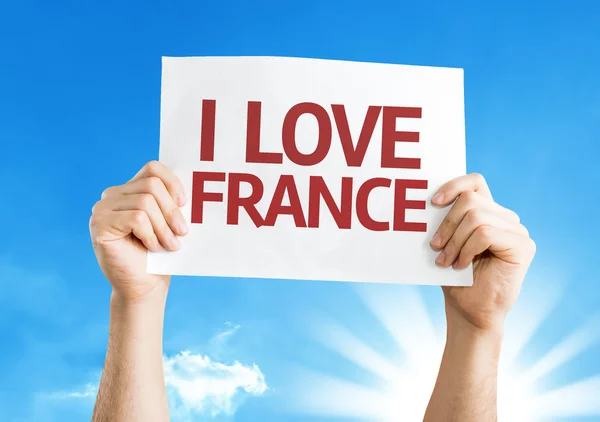 I Love France sign — Stock Photo, Image