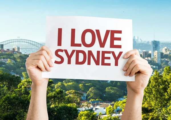 I Love Sydney card — Stock Photo, Image