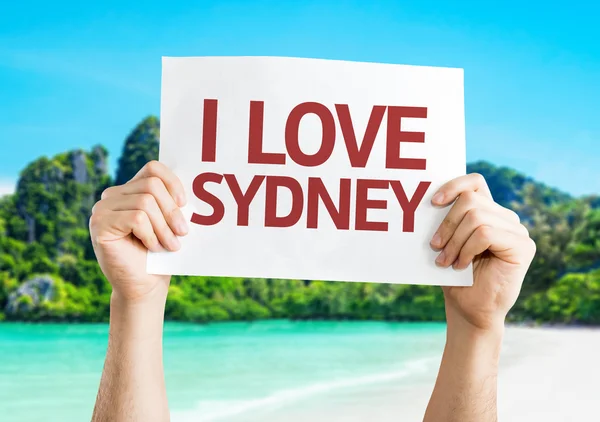 Me encanta la tarjeta Sydney —  Fotos de Stock