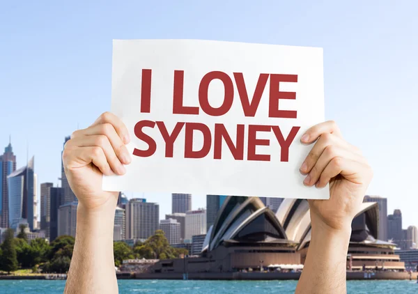 I Love Sydney card — Stock Photo, Image