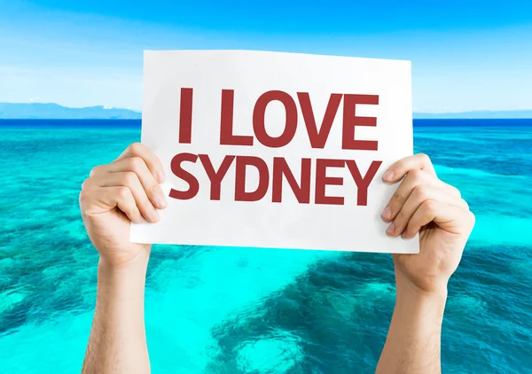 I Love Sydney card — Stock Photo, Image