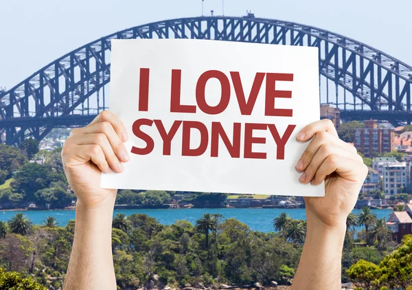 I Love Sydney card — Stock Photo, Image