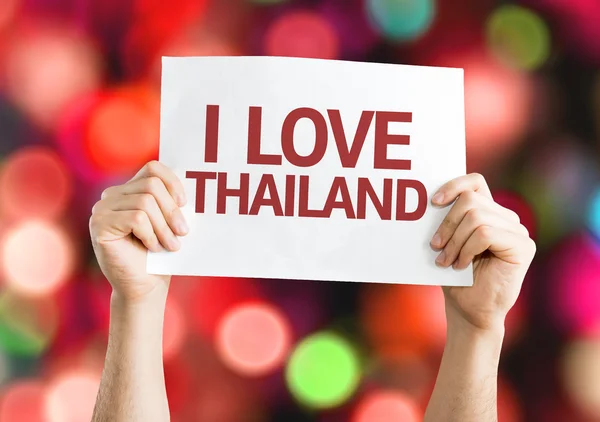 Ben aşk Tayland kartı — Stok fotoğraf