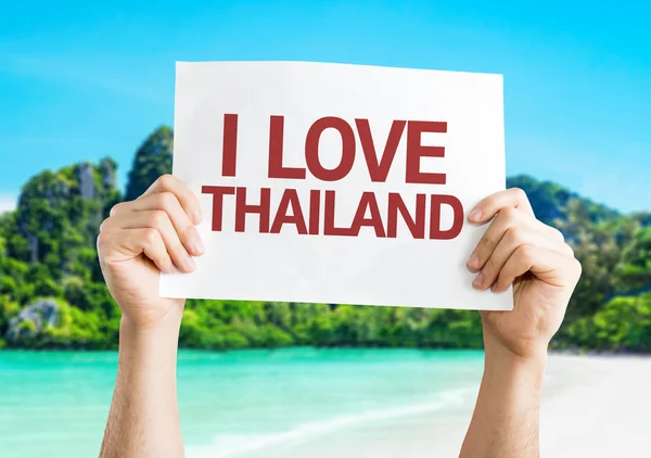 I Love Thailand kaart — Stockfoto