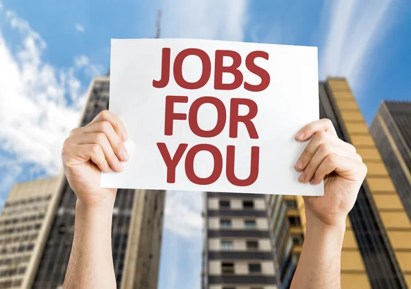 Jobs for You card — Stock Photo, Image