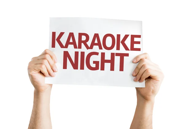 Karaoke cartão de noite — Fotografia de Stock