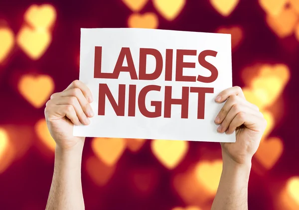 Ladies Night Card — Stockfoto