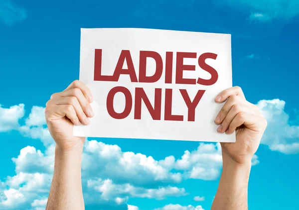 Ladies Only card — Stock Photo, Image