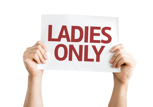 Ladies Only card — Stock Photo, Image