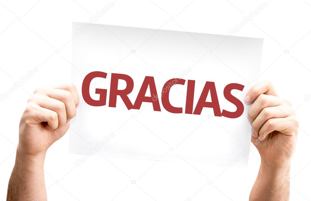 Thank You (in Spanish) card