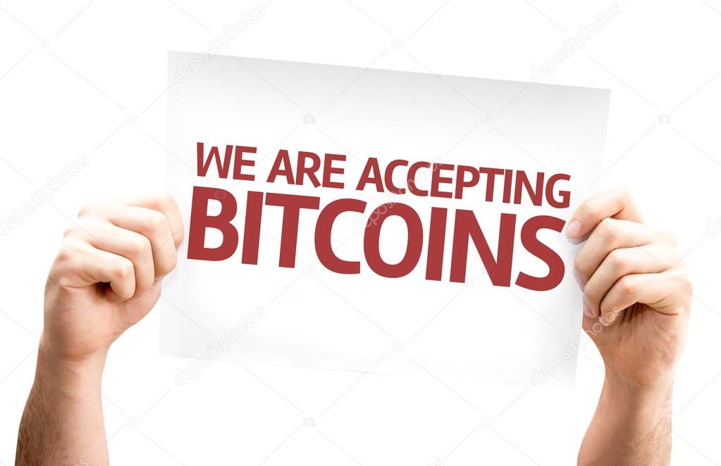 We Are Accepting Bitcoins card