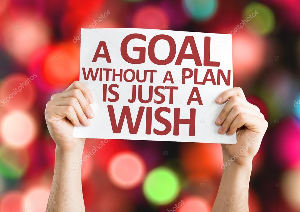 A Goal without a Plan is Just a Wish card