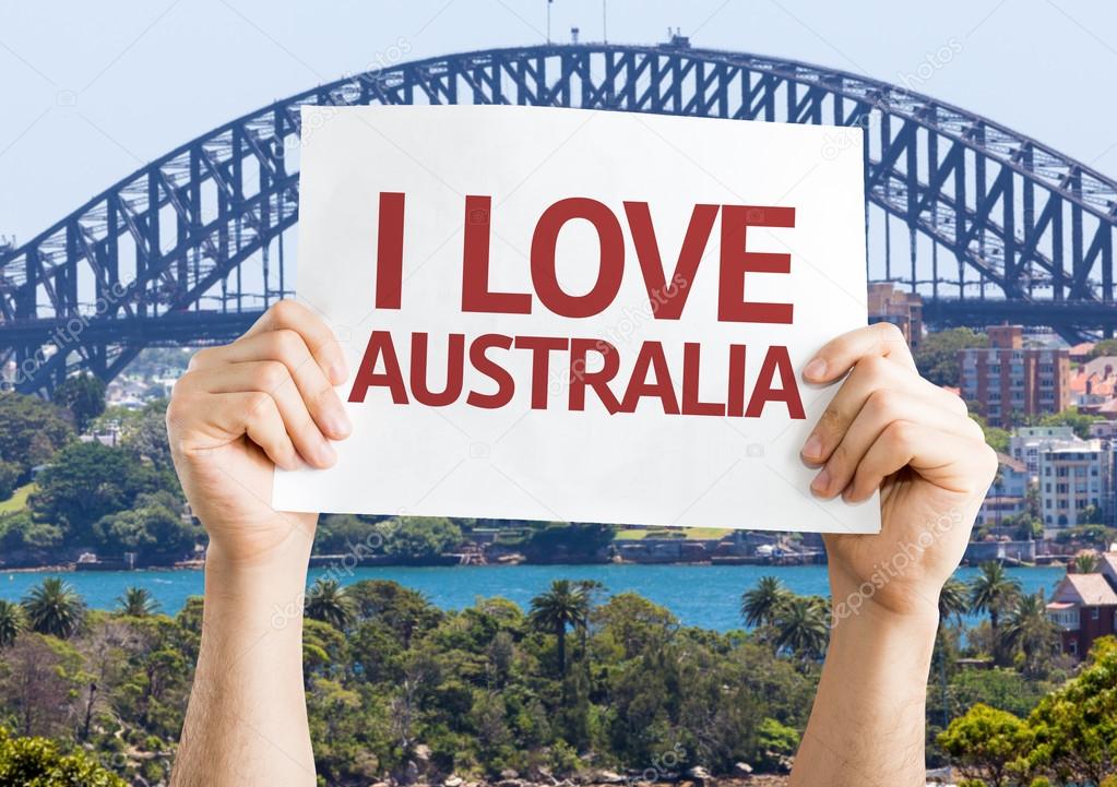 I Love Australia card