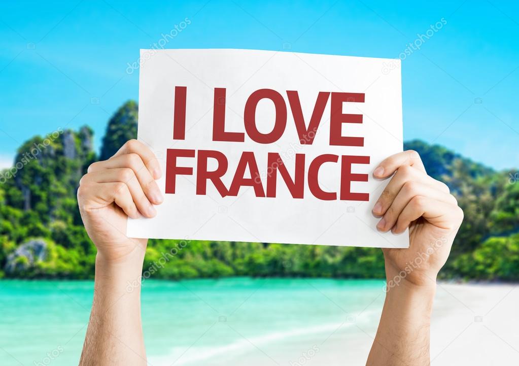 I Love France card