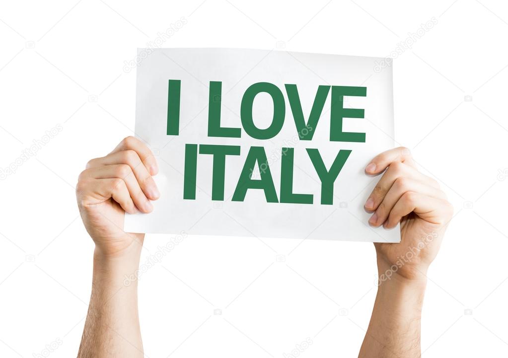 I Love Italy card