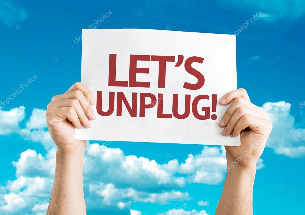 Let's Unplug! card