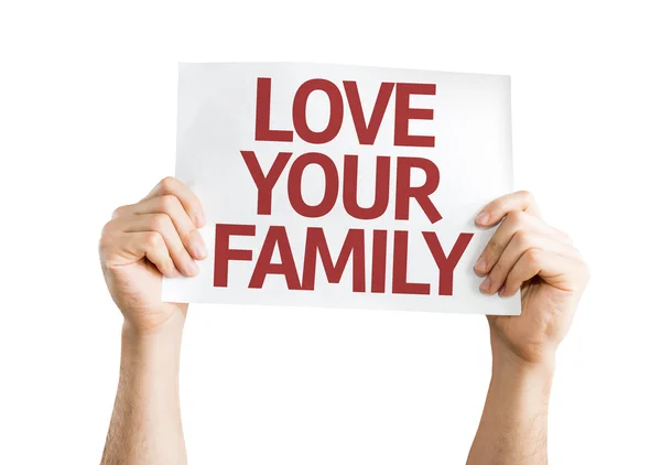 Love Your Family karta — Stock fotografie