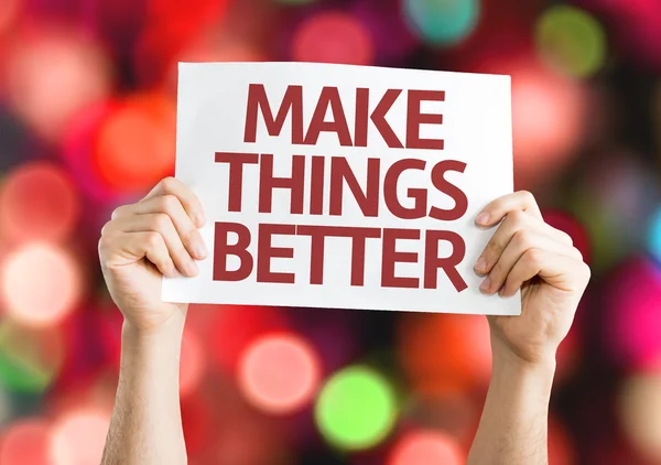 Make Things Better card — Stock Photo, Image